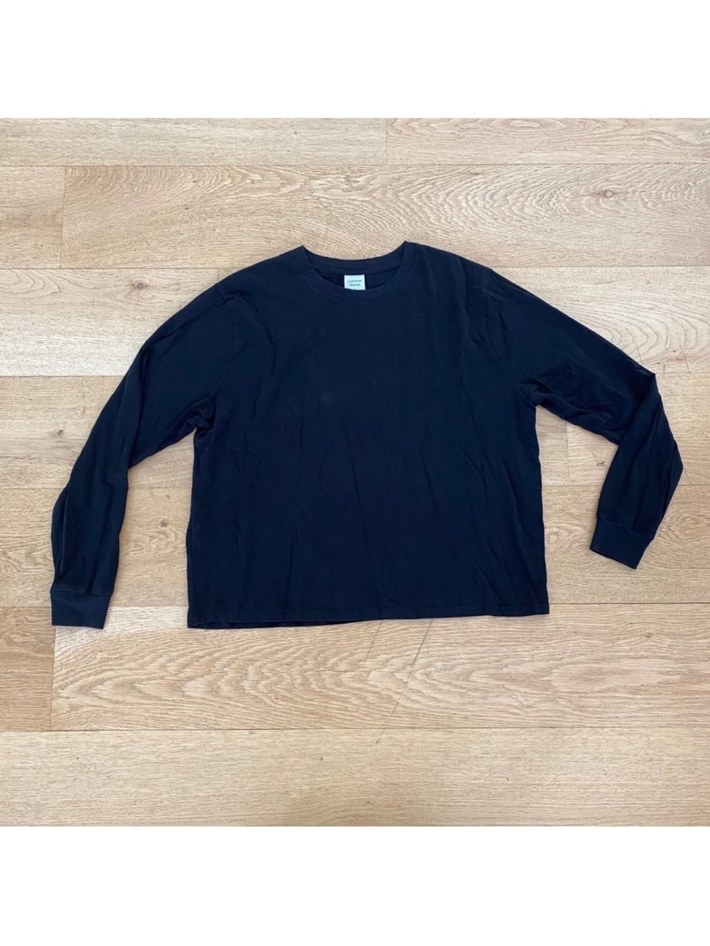 Outdoor Voices Long Sleeve Tee in Black